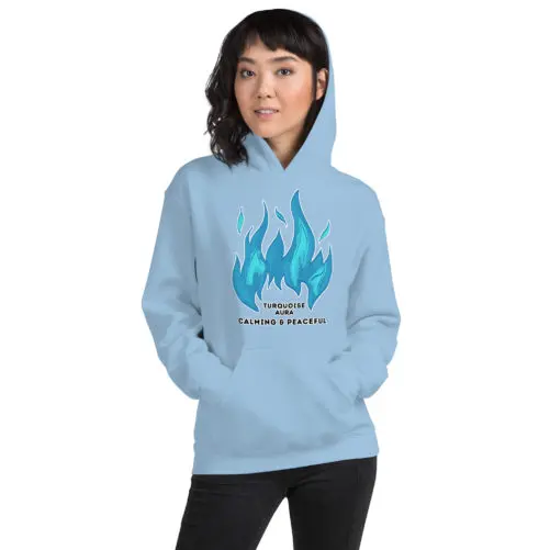 Turquoise Aura Explained Hoodie - Image 14