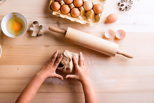 Baking cookies